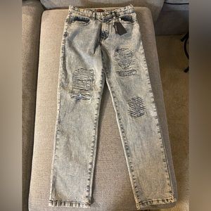 Boys/ Jrs, Size 14/ skinny Jeans/ NWT/ Two Toned with nice denim stitching.